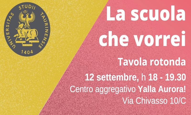 "The school I'd like” – Roundtable in Turin (Italy) | 12th of September 