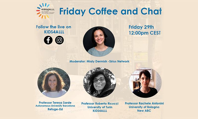 Friday Coffee chat, Nov. 29, 12p, (CEST) on Facebook and Instagram!
